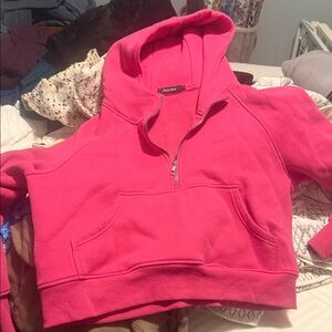 Automet Bright Pink Half-Zip Hoodie